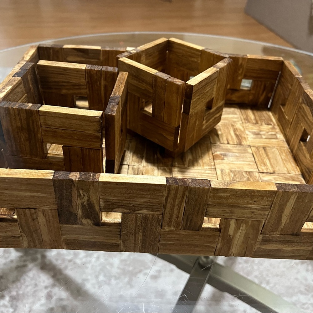 3 pcs tray set